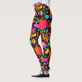 Neon Romantic Pattern Leggings (Links)