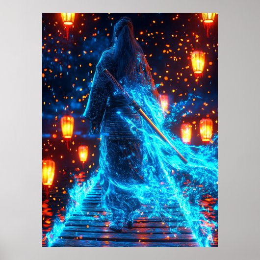 Neon Ronin - Der Geist des Cybernetischen Samurai Poster (Vorne)