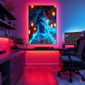 Neon Ronin - Der Geist des Cybernetischen Samurai Poster