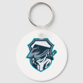 Neon Ronin: Shadow Blade Crest Schlüsselanhänger (Rückseite)