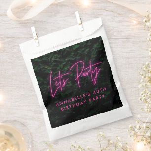 Neon rosa funky modern gelassen Party Geschenktütchen