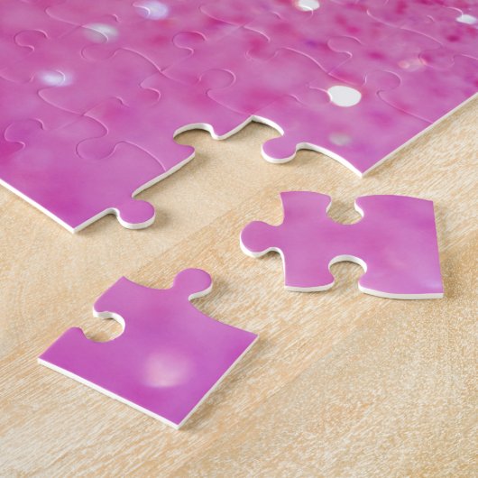 Neon-Rosa-Glitzer Puzzle (Seite)