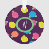 Neon-Rose Akryler Ornament (Vorderseite)