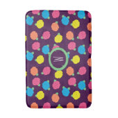 Neon Rose Bath Mat Badematte (Vorderseite Vertikal)