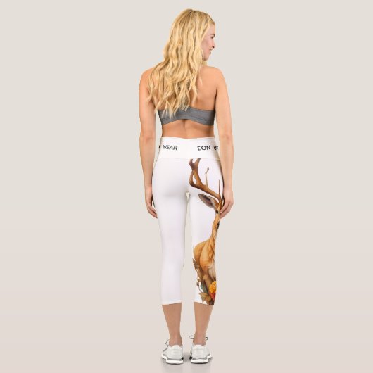 NEON ROSE CAPRI LEGGINGS (Rückseite)