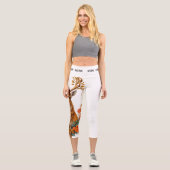 NEON ROSE CAPRI LEGGINGS (Vorderseite)