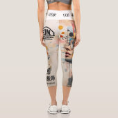 NEON ROSE CAPRI LEGGINGS (Rückseite)