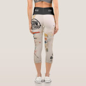 NEON ROSE CAPRI LEGGINGS (Rückseite)