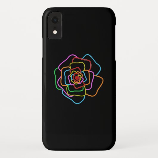 Neon Rose Case-Mate iPhone Hülle (Rückseite)