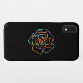 Neon Rose Case-Mate iPhone Hülle (Rückseite (Horizontal))