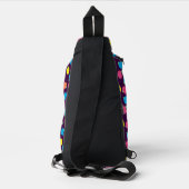 Neon Rose Crossbody Bag (Rückseite)