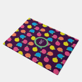 Neon Rose Doormat Fußmatte (Schrägansicht)