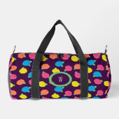 Neon Rose Duffle Bag (Rückseite)
