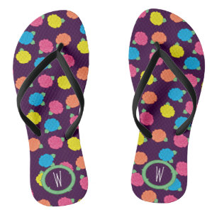 Neon Rose Flip Flops Badesandalen