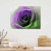 Neon Rose Fotograf Poster (Küche)