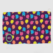 Neon Rose Golfhandtuch (Horizontal)