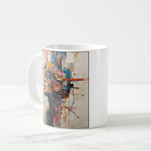 NEON ROSE KAFFEETASSE (Vorderseite Links)