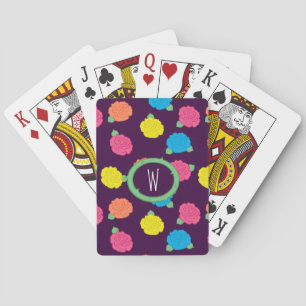 Neon Rose Klassische Spielkarten