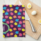 Neon Rose Küchentuch (Viertel Falte)