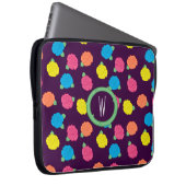 Neon Rose Laptop Sleeve (Vorne Rechts)