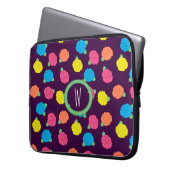 Neon Rose Laptop Sleeve (Vorderseite Links)
