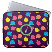 Neon Rose Laptop Sleeve (Vorderseite)