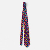 Neon Rose Männer-Neck-Tie Krawatte (Rückseite)