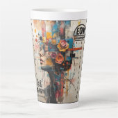 NEON ROSE MILCHTASSE (Vorderseite)