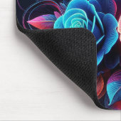 Neon Rose Mousepad (Ecke)