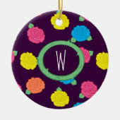 Neon Rose Ornament (Vorne)