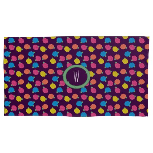 Neon Rose Pillow Case Kissenbezug (Vorderseite)