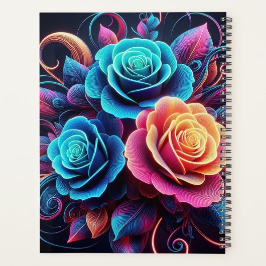 Neon Rose Planer (Rückseite)