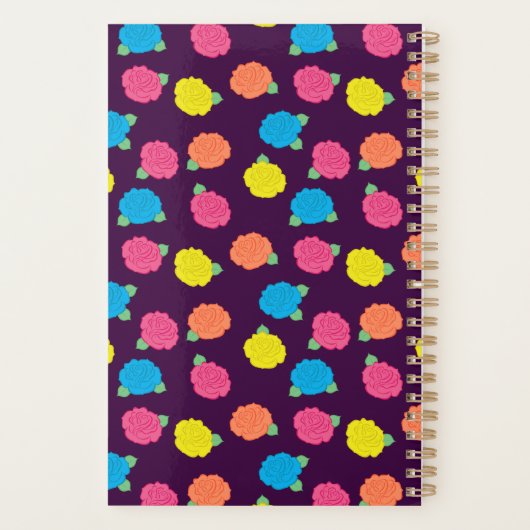 Neon Rose Pocket Planner Planer (Rückseite)