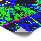 Neon Rose Poster (Ecke)