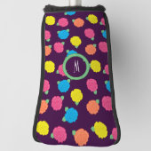 Neon Rose Putter Cover Golf Headcover (Rotieren 90)