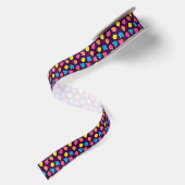 Neon Rose Ribbon Satinband (Rückseite)