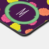 Neon Rose Schreibtischunterlage (Ecke)