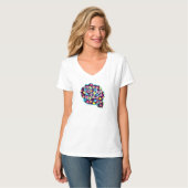 Neon Rose Shirt der Frauen (Vorderseite Vollansicht)