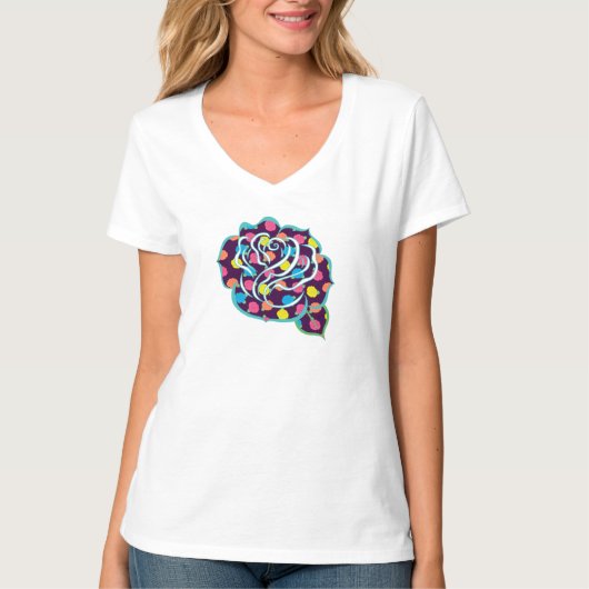 Neon Rose Shirt der Frauen (Vorderseite)