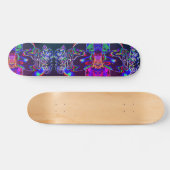 Neon Rose Skateboard (Horizontal)