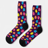 Neon Rose Socken (Linkes Detail)