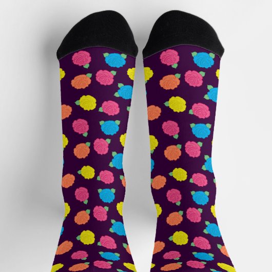 Neon Rose Socken (Oben)