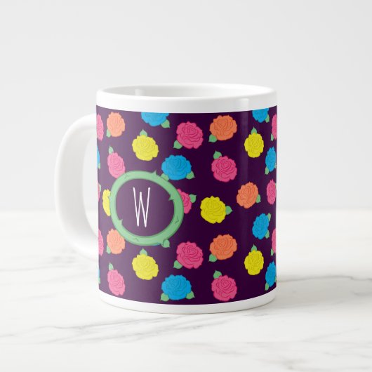 Neon Rose Spezielle Tasse (Vorderseite Links)