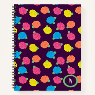 Neon Rose SpiralNotebook Notizblock