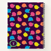 Neon Rose SpiralNotebook Notizblock (Rückseite)