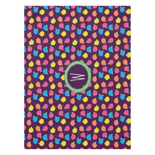 Neon Rose Tablette Tischdecke (Vorderseite)