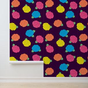 Neon Rose Tapete