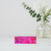 Neon Rose Visitenkarte (Stehend Vorderseite)
