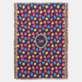 Neon Rose werfen Blanket Decke (Vorderseite Vertikal)
