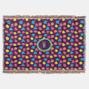 Neon Rose werfen Blanket Decke